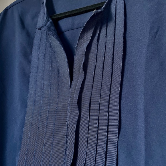 J. Crew TALL NAVY BLUE Cap Sleeve Top - Picture 3 of 9